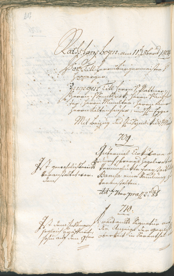 Civic Archives of Bozen-Bolzano - BOhisto Ratsprotokoll 1804 