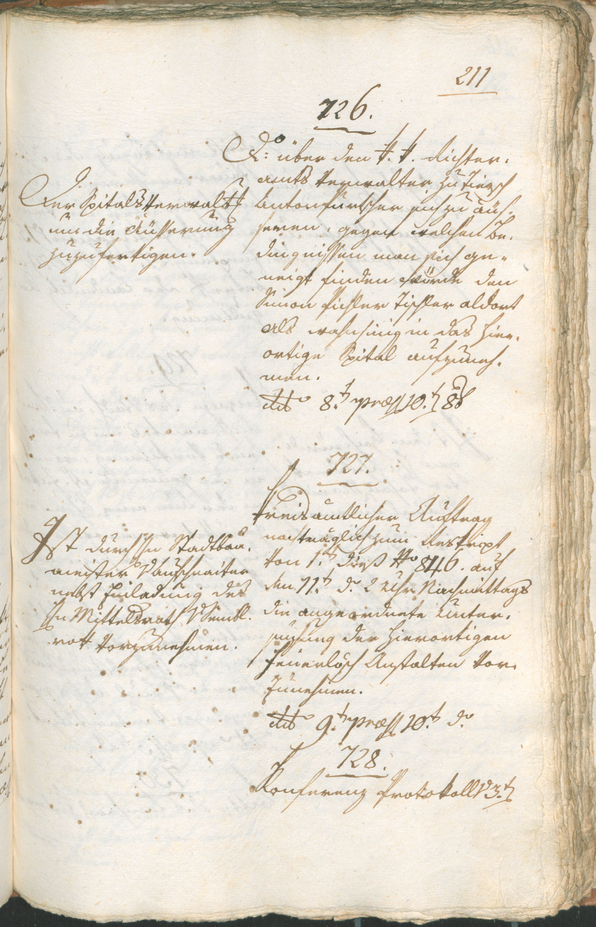 Civic Archives of Bozen-Bolzano - BOhisto Ratsprotokoll 1804 