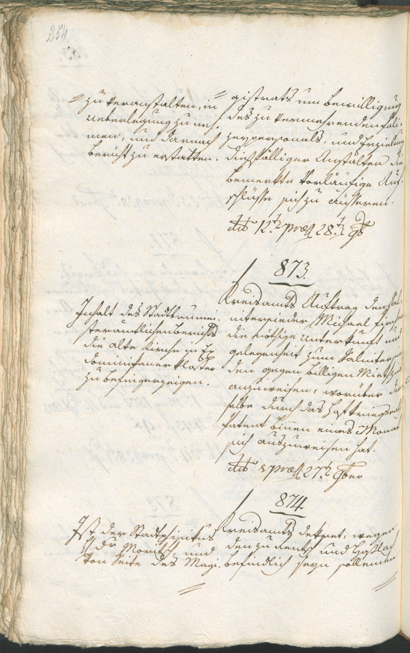 Stadtarchiv Bozen - BOhisto Ratsprotokoll 1804 