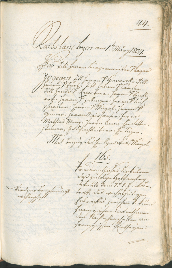 Civic Archives of Bozen-Bolzano - BOhisto Ratsprotokoll 1804 