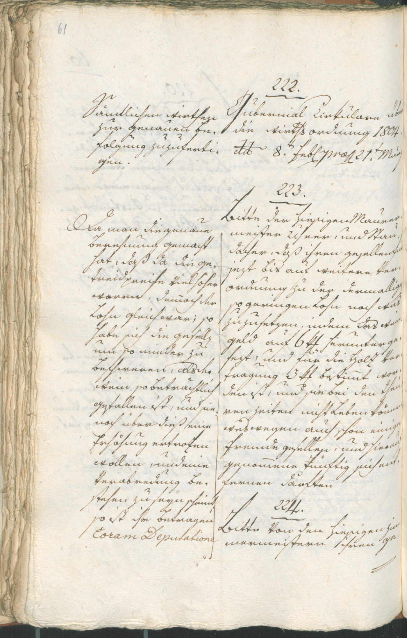 Civic Archives of Bozen-Bolzano - BOhisto Ratsprotokoll 1804 