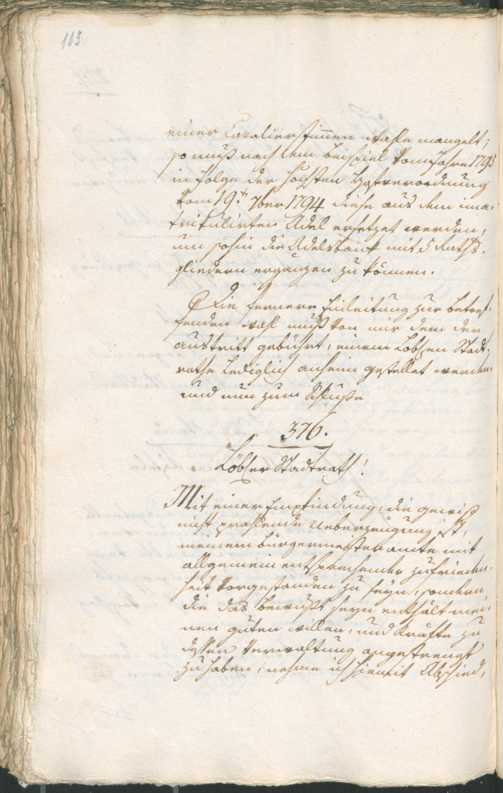 Stadtarchiv Bozen - BOhisto Ratsprotokoll 1804 