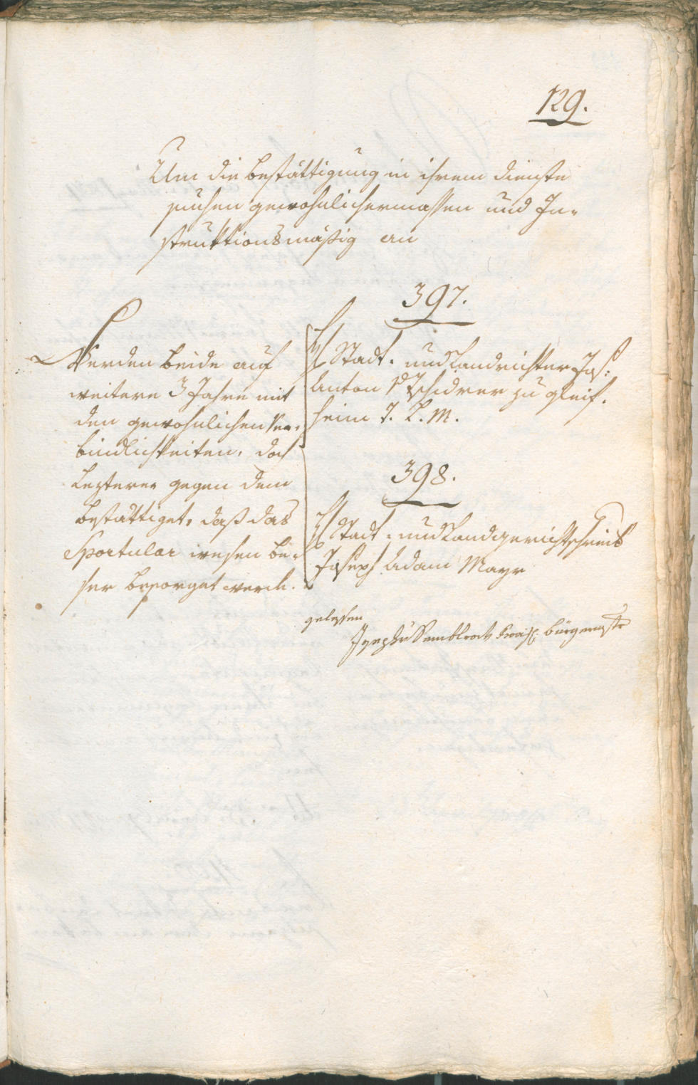 Stadtarchiv Bozen - BOhisto Ratsprotokoll 1804 