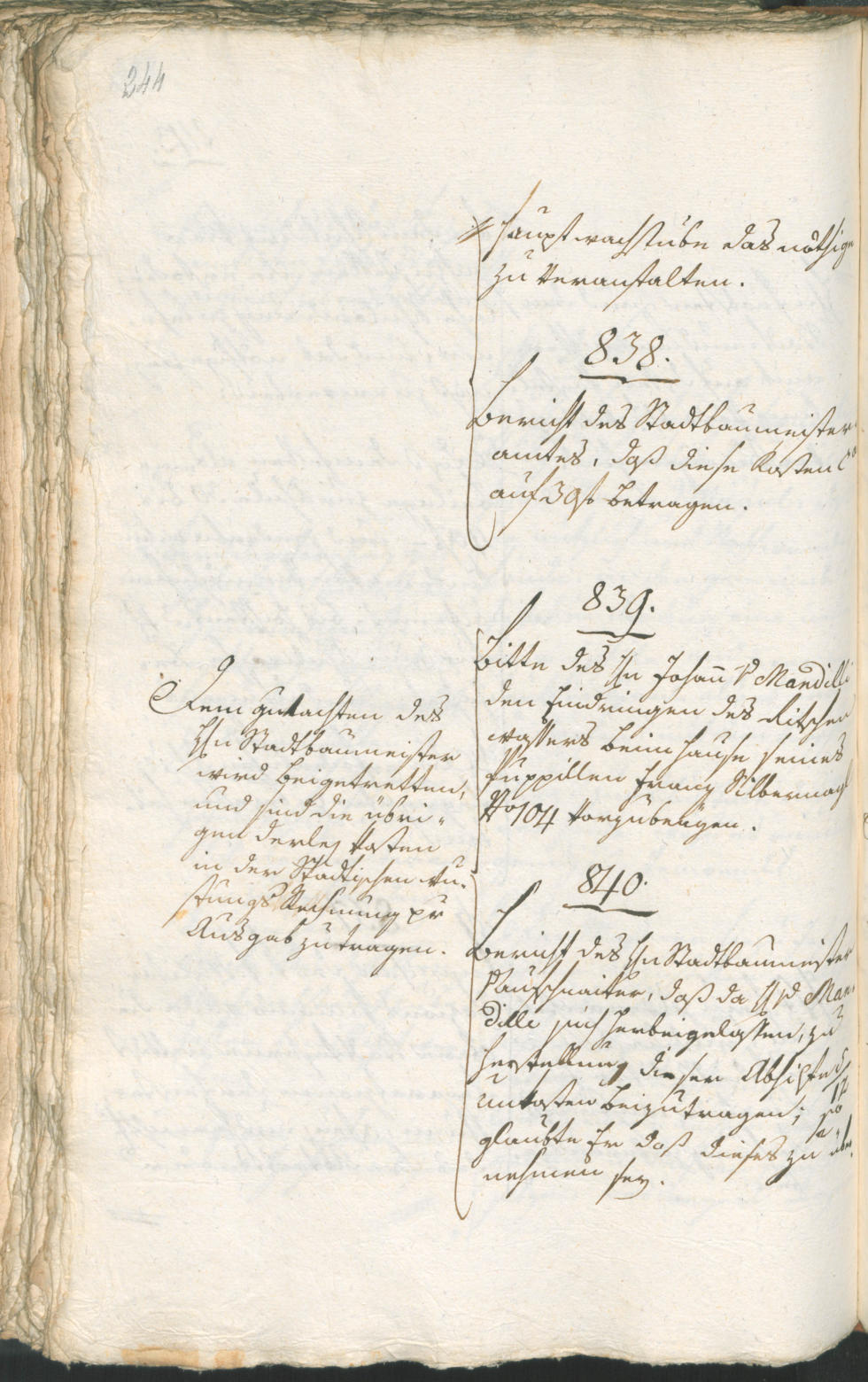 Stadtarchiv Bozen - BOhisto Ratsprotokoll 1804 