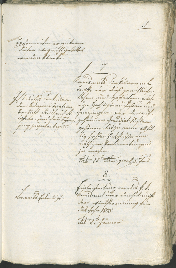 Civic Archives of Bozen-Bolzano - BOhisto Ratsprotokoll 1805 