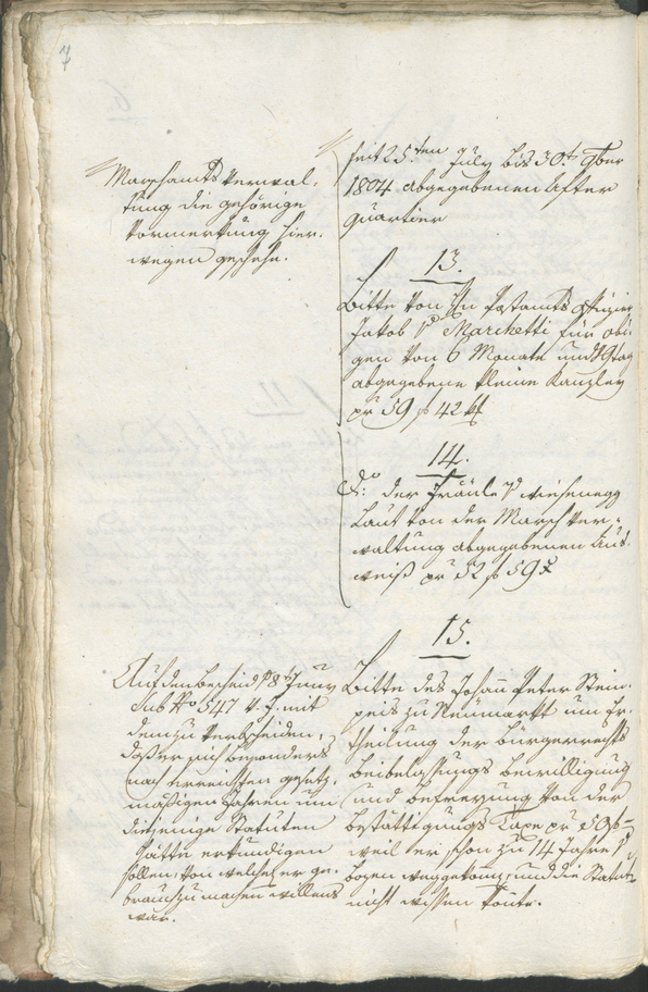 Civic Archives of Bozen-Bolzano - BOhisto Ratsprotokoll 1805 