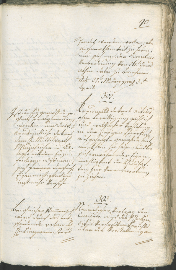 Stadtarchiv Bozen - BOhisto Ratsprotokoll 1805 