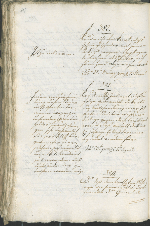 Civic Archives of Bozen-Bolzano - BOhisto Ratsprotokoll 1805 