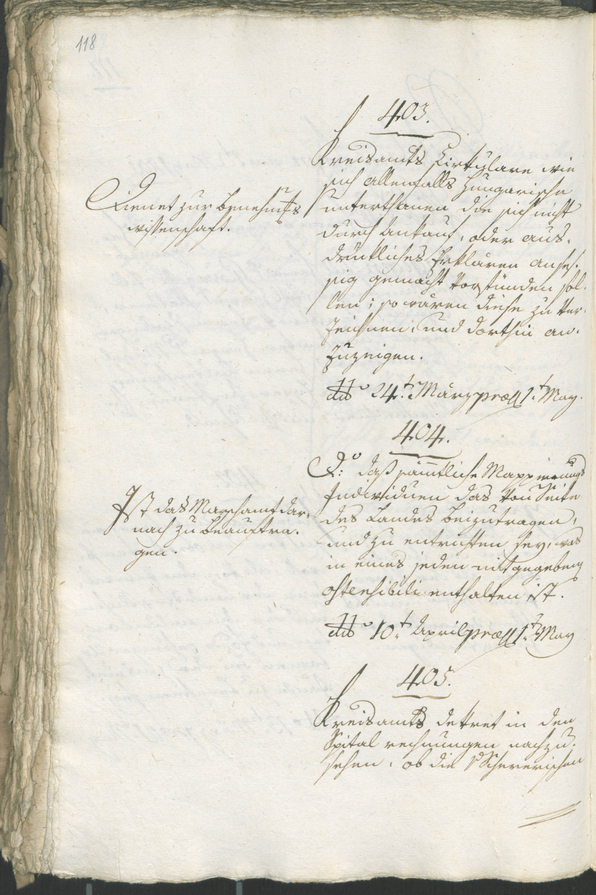 Civic Archives of Bozen-Bolzano - BOhisto Ratsprotokoll 1805 