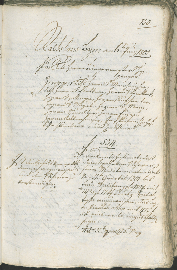 Civic Archives of Bozen-Bolzano - BOhisto Ratsprotokoll 1805 