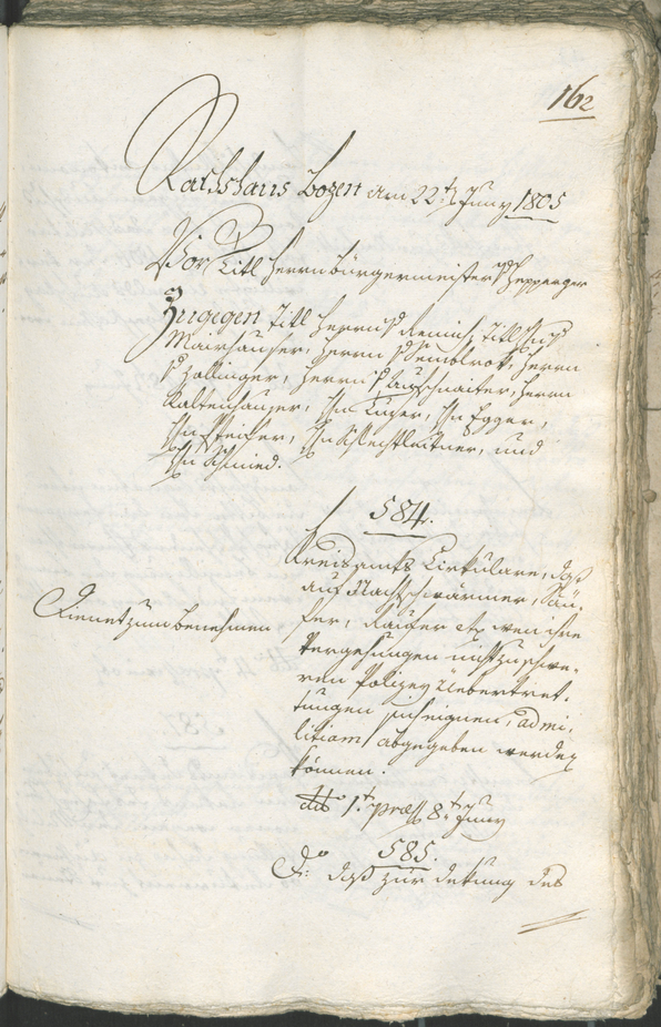 Civic Archives of Bozen-Bolzano - BOhisto Ratsprotokoll 1805 