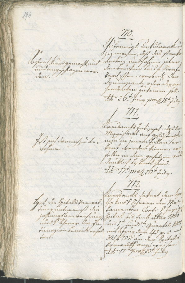 Civic Archives of Bozen-Bolzano - BOhisto Ratsprotokoll 1805 