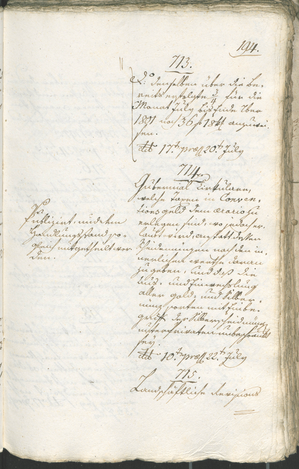 Civic Archives of Bozen-Bolzano - BOhisto Ratsprotokoll 1805 