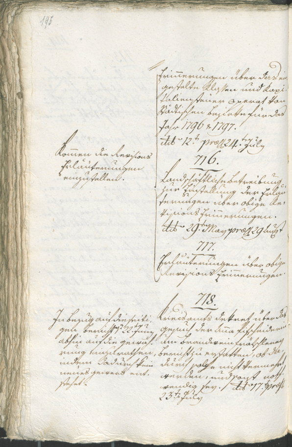 Civic Archives of Bozen-Bolzano - BOhisto Ratsprotokoll 1805 