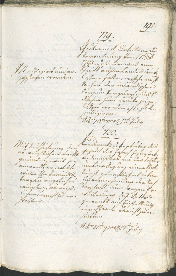 Civic Archives of Bozen-Bolzano - BOhisto Ratsprotokoll 1805 