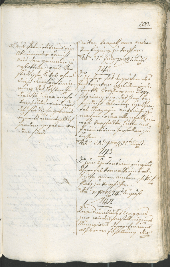 Civic Archives of Bozen-Bolzano - BOhisto Ratsprotokoll 1805 