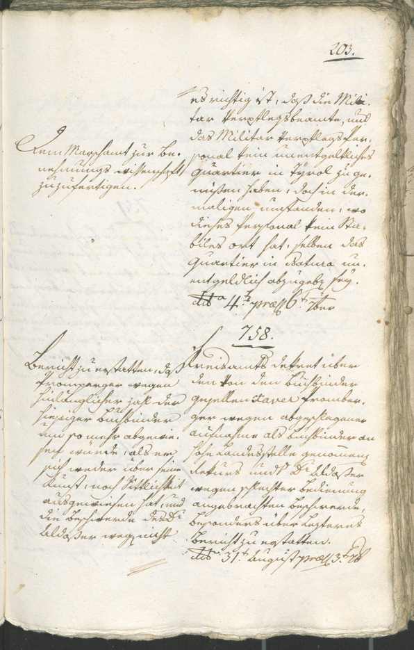 Civic Archives of Bozen-Bolzano - BOhisto Ratsprotokoll 1805 