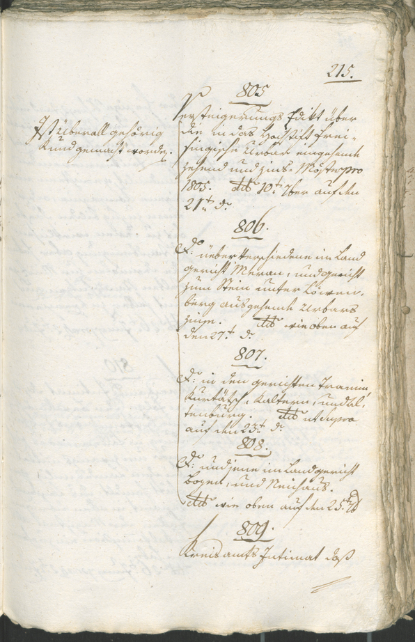 Civic Archives of Bozen-Bolzano - BOhisto Ratsprotokoll 1805 