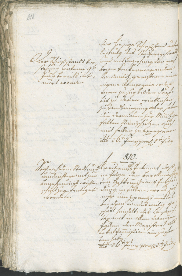 Civic Archives of Bozen-Bolzano - BOhisto Ratsprotokoll 1805 