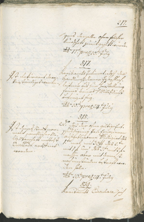 Civic Archives of Bozen-Bolzano - BOhisto Ratsprotokoll 1805 