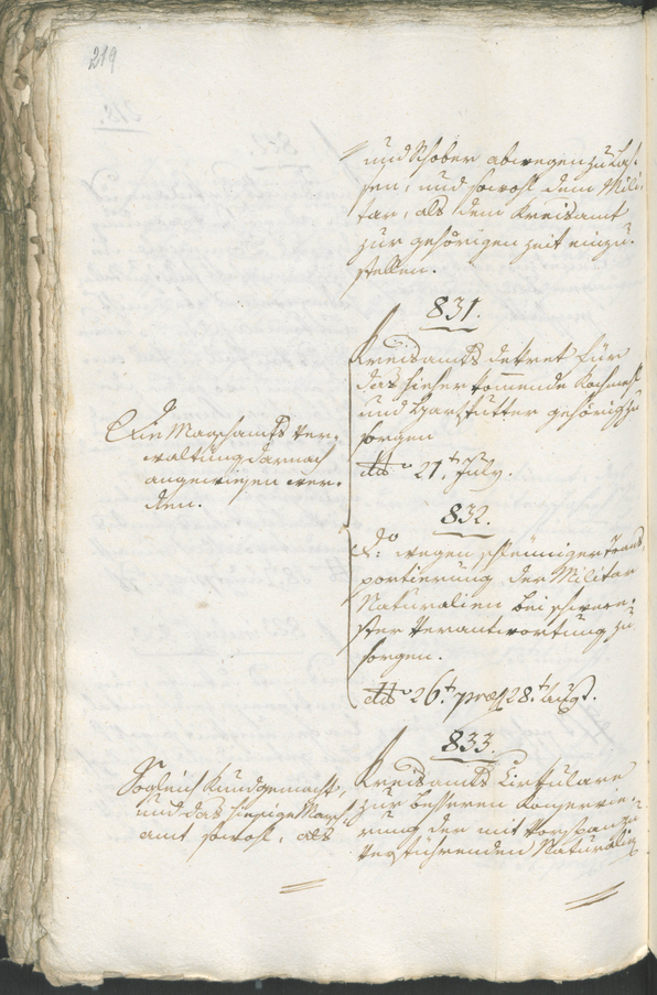 Civic Archives of Bozen-Bolzano - BOhisto Ratsprotokoll 1805 