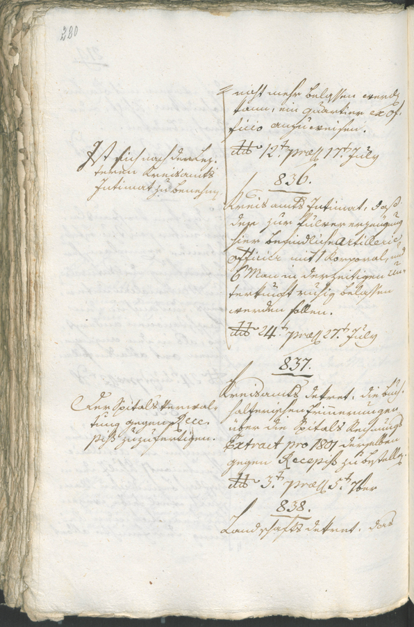 Civic Archives of Bozen-Bolzano - BOhisto Ratsprotokoll 1805 