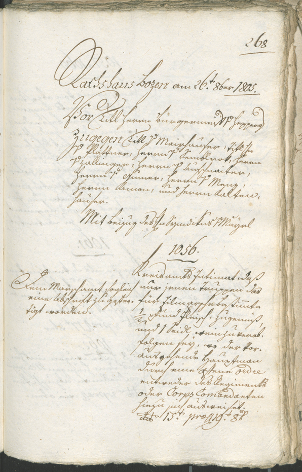 Civic Archives of Bozen-Bolzano - BOhisto Ratsprotokoll 1805 