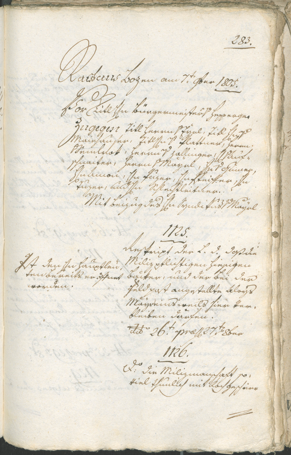 Civic Archives of Bozen-Bolzano - BOhisto Ratsprotokoll 1805 