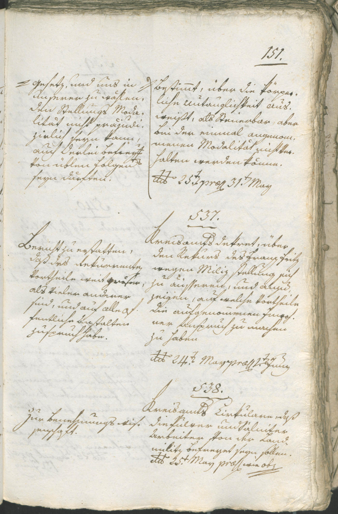 Stadtarchiv Bozen - BOhisto Ratsprotokoll 1805 
