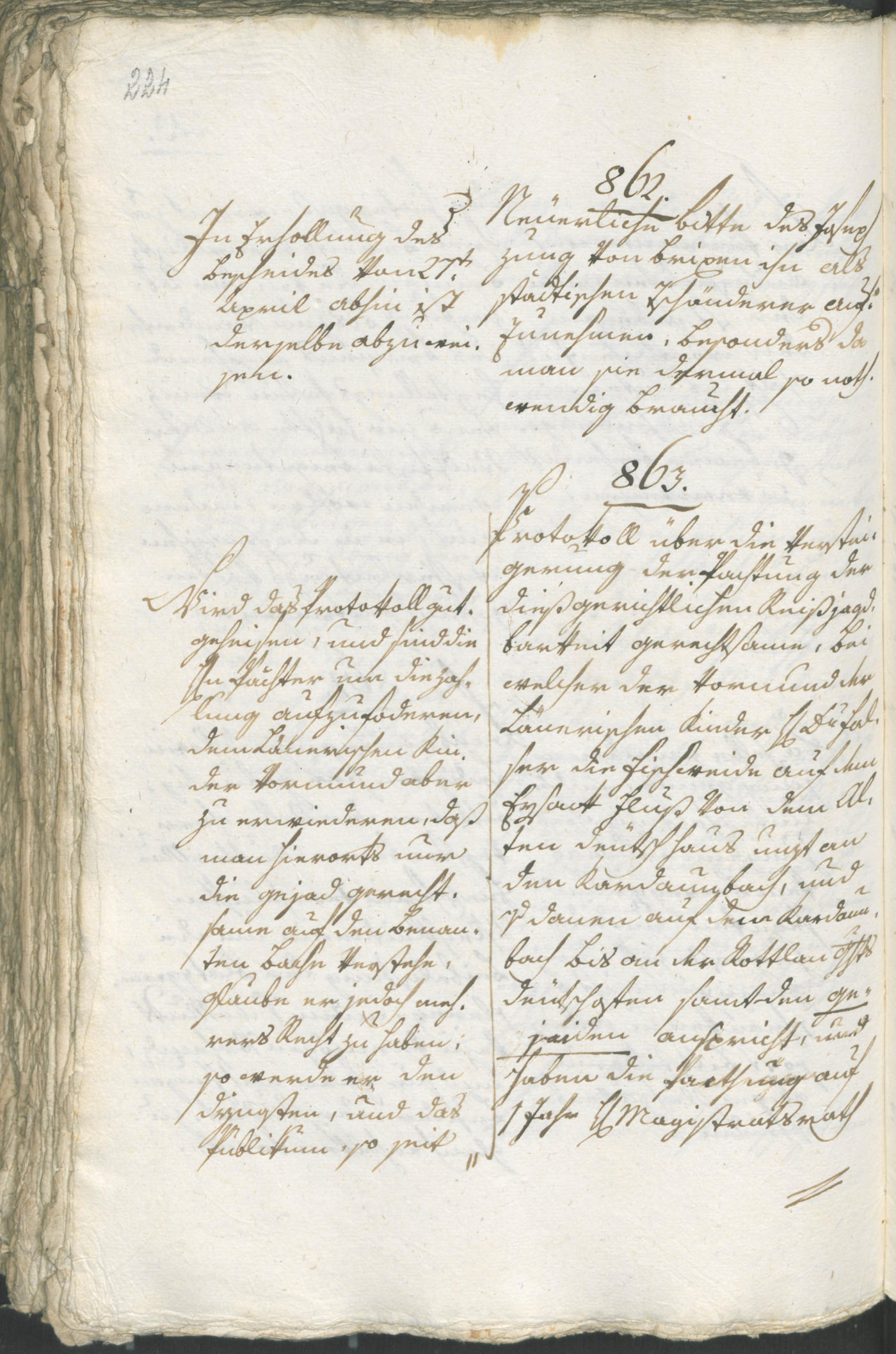 Civic Archives of Bozen-Bolzano - BOhisto Ratsprotokoll 1805 