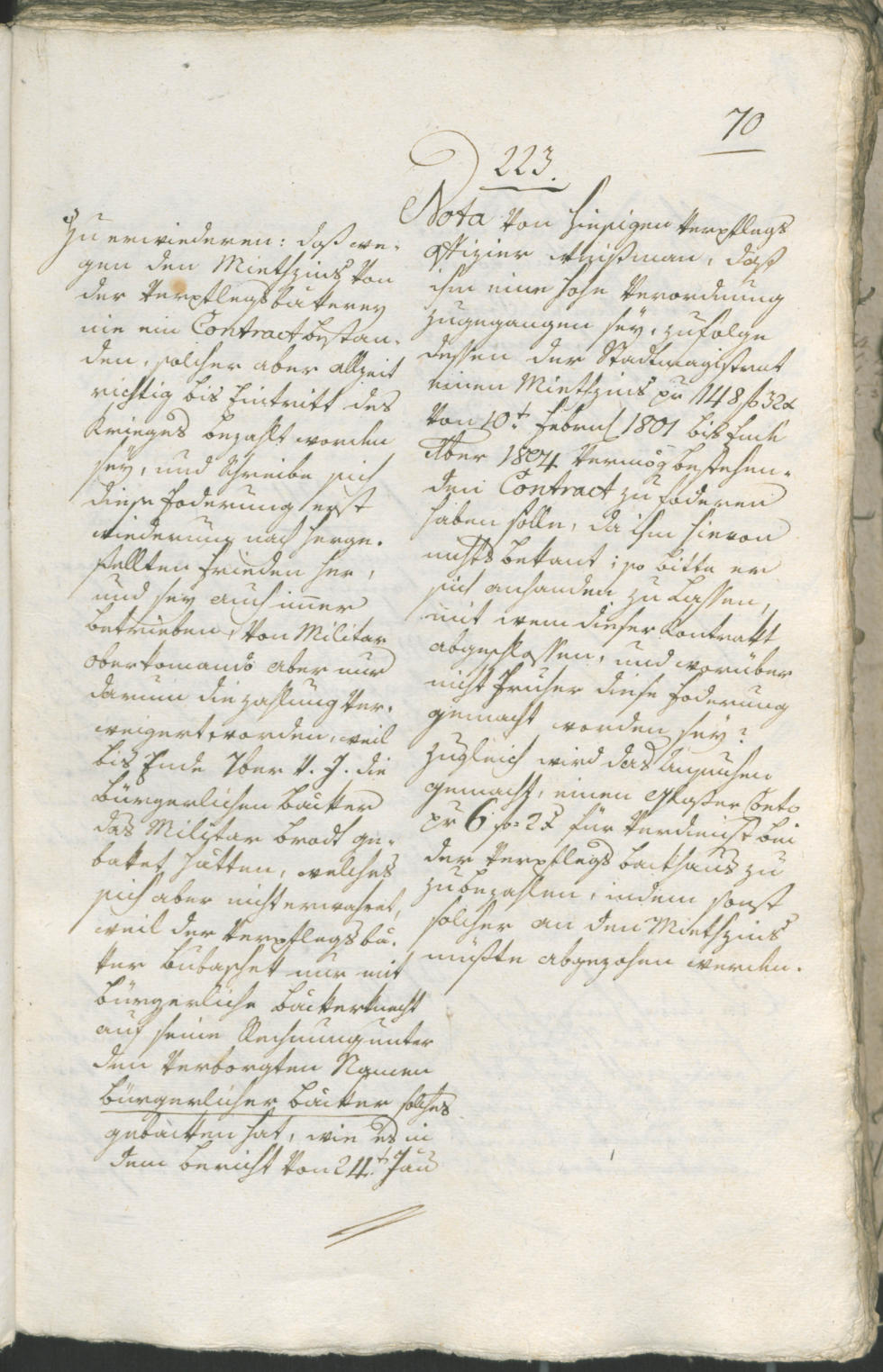 Stadtarchiv Bozen - BOhisto Ratsprotokoll 1805 