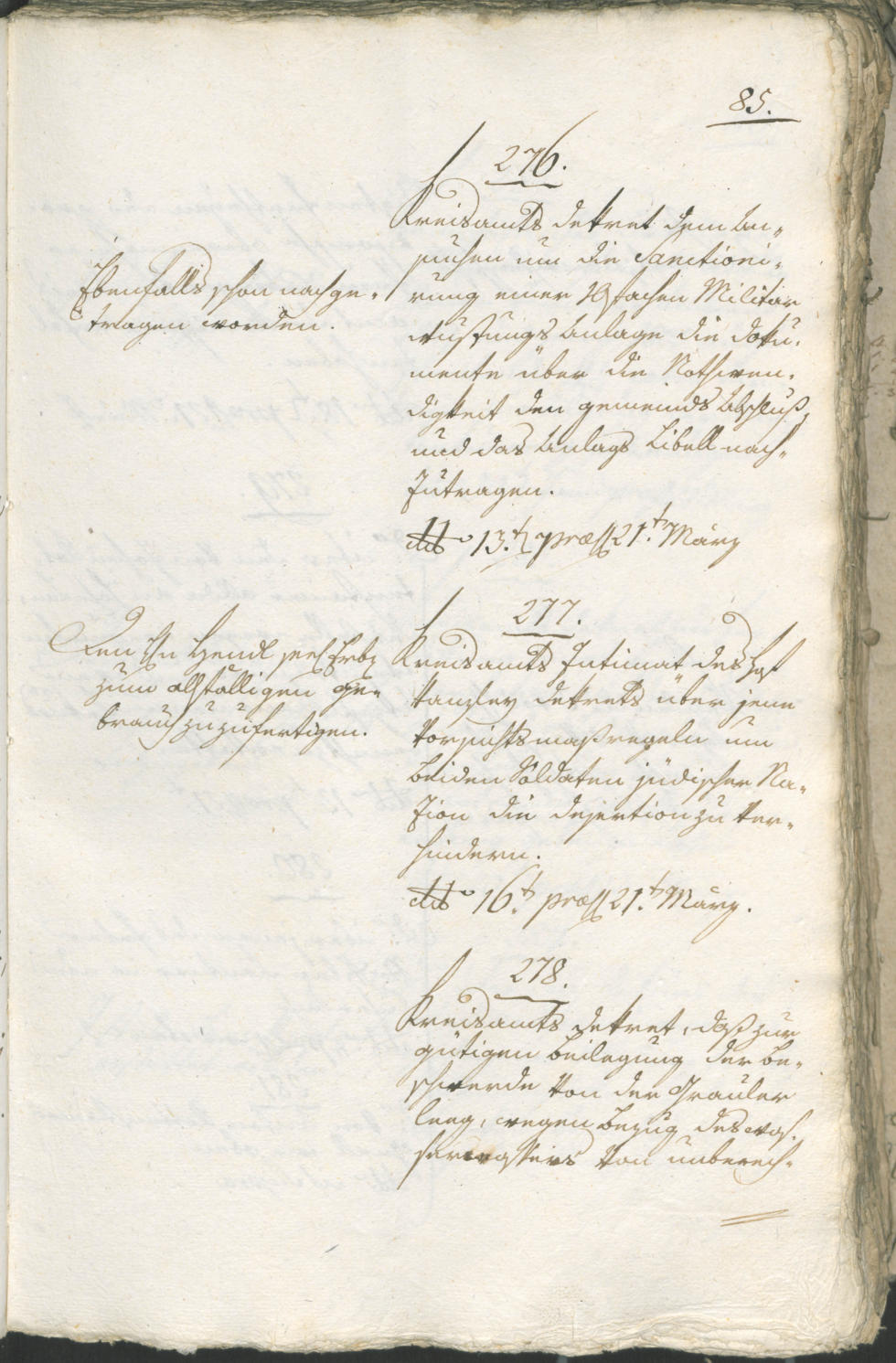Stadtarchiv Bozen - BOhisto Ratsprotokoll 1805 