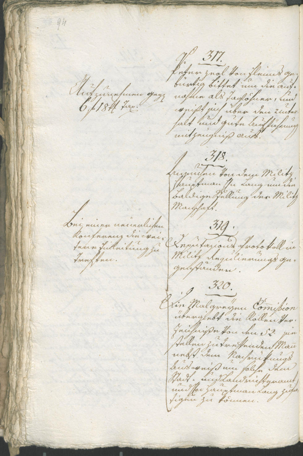 Stadtarchiv Bozen - BOhisto Ratsprotokoll 1805 