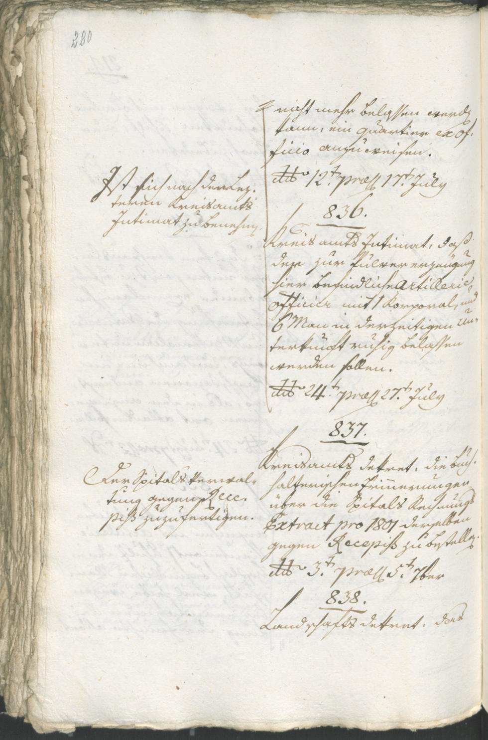 Civic Archives of Bozen-Bolzano - BOhisto Ratsprotokoll 1805 