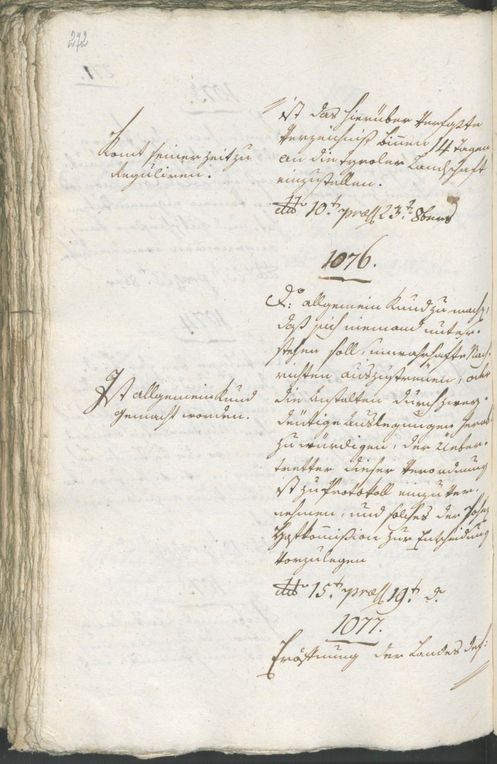 Civic Archives of Bozen-Bolzano - BOhisto Ratsprotokoll 1805 