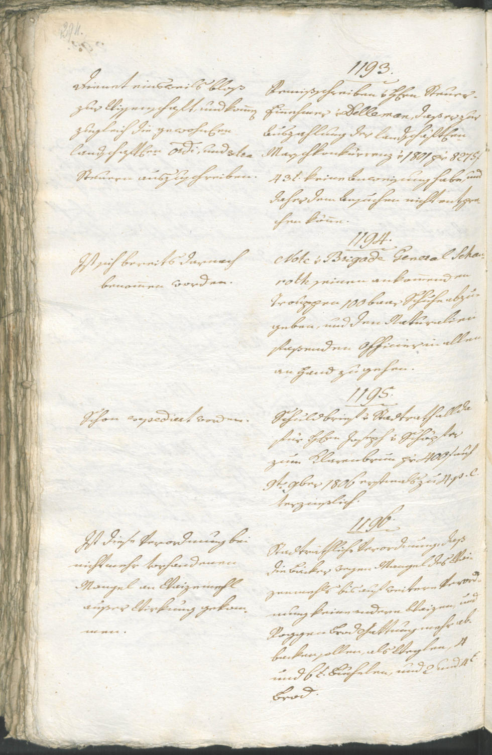 Stadtarchiv Bozen - BOhisto Ratsprotokoll 1805 