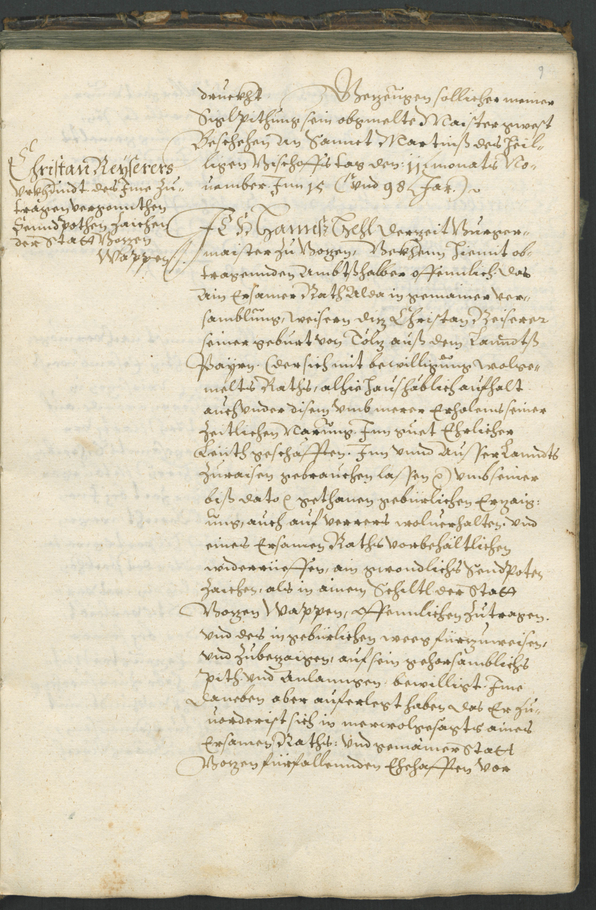 Archivio Storico della Città di Bolzano - BOhisto protocollo consiliare copiale  1598/1601 