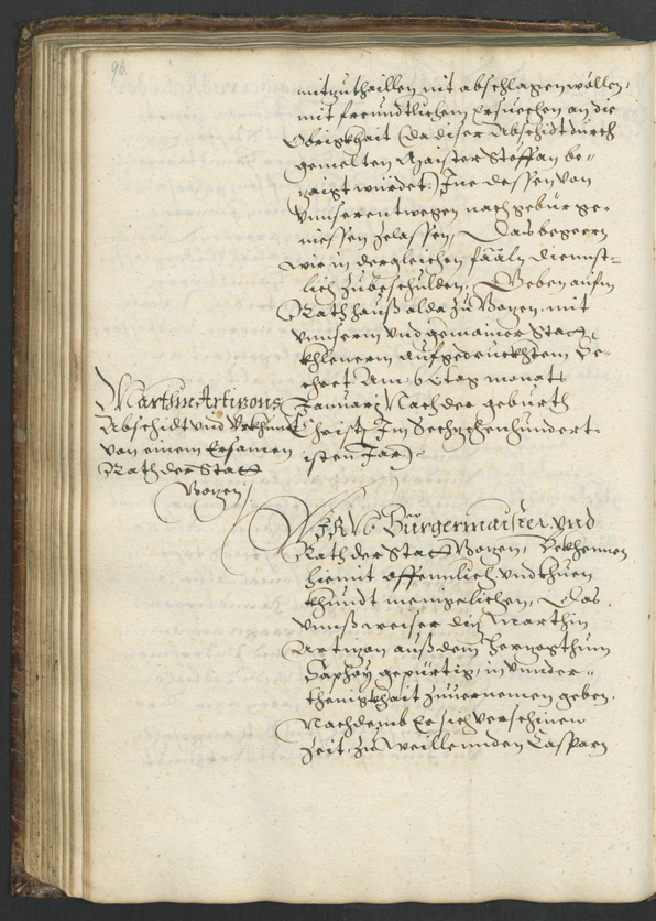 Stadtarchiv Bozen - BOhisto Ratskopeibuch 1598/1601 