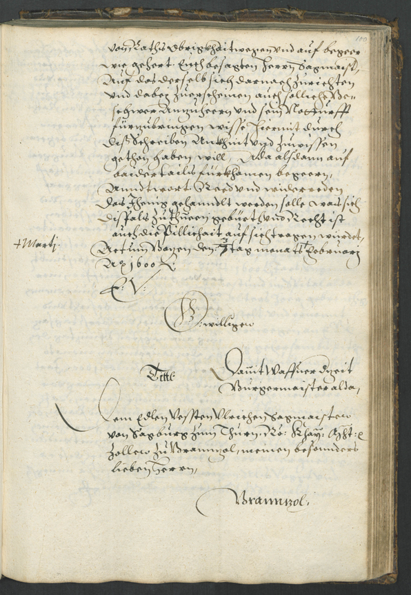 Archivio Storico della Città di Bolzano - BOhisto protocollo consiliare copiale  1598/1601 