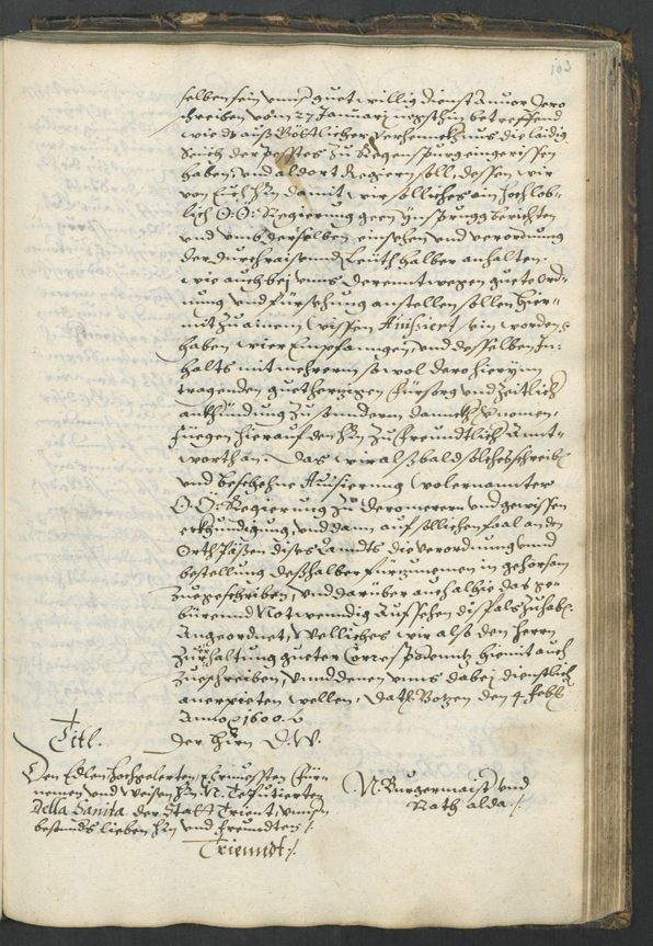 Archivio Storico della Città di Bolzano - BOhisto protocollo consiliare copiale  1598/1601 