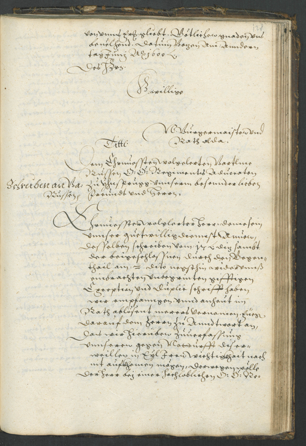 Archivio Storico della Città di Bolzano - BOhisto protocollo consiliare copiale  1598/1601 