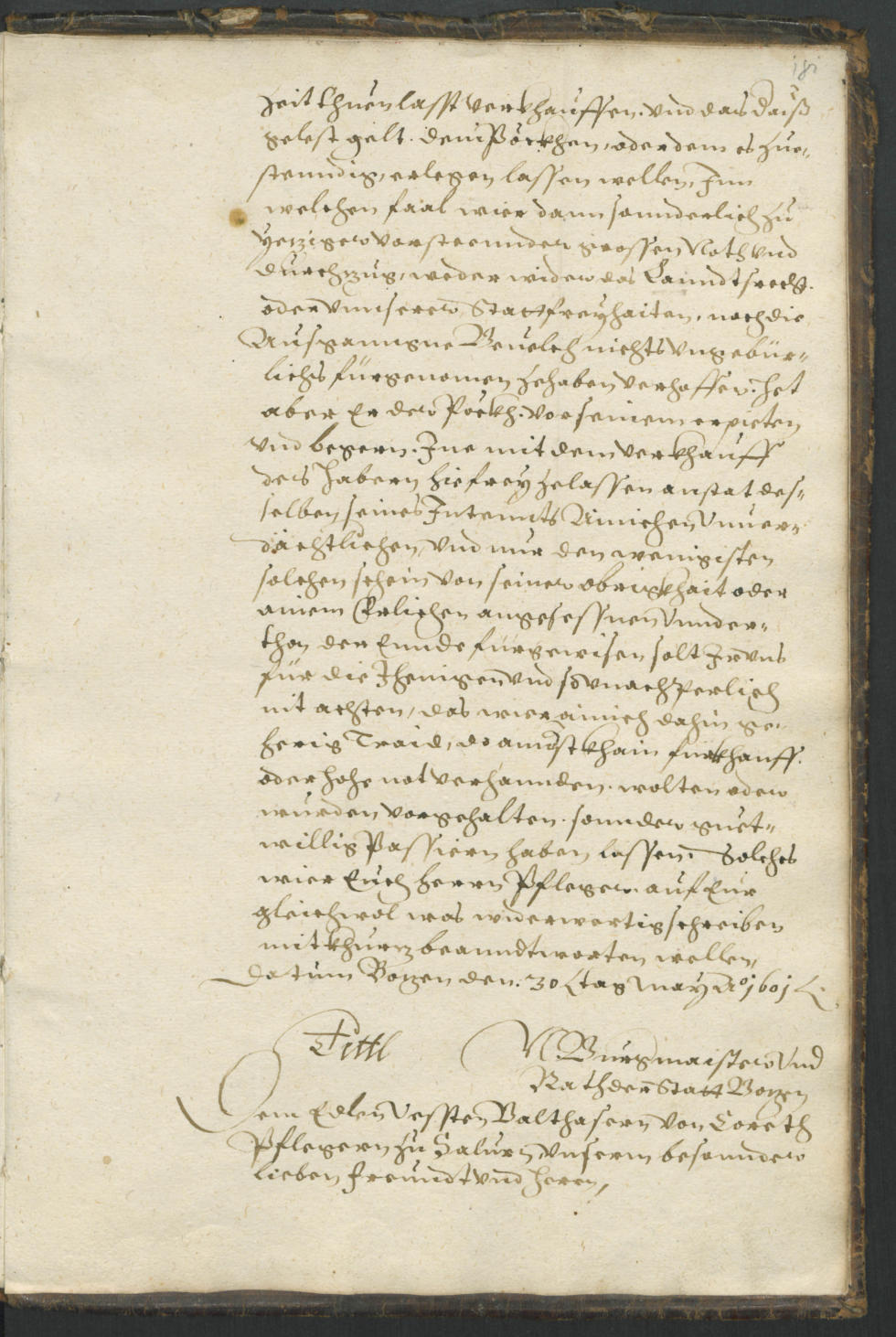 Stadtarchiv Bozen - BOhisto Ratskopeibuch 1598/1601 