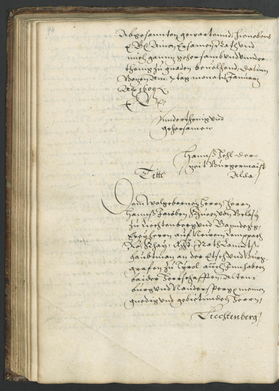 Archivio Storico della Città di Bolzano - BOhisto protocollo consiliare copiale  1598/1601 