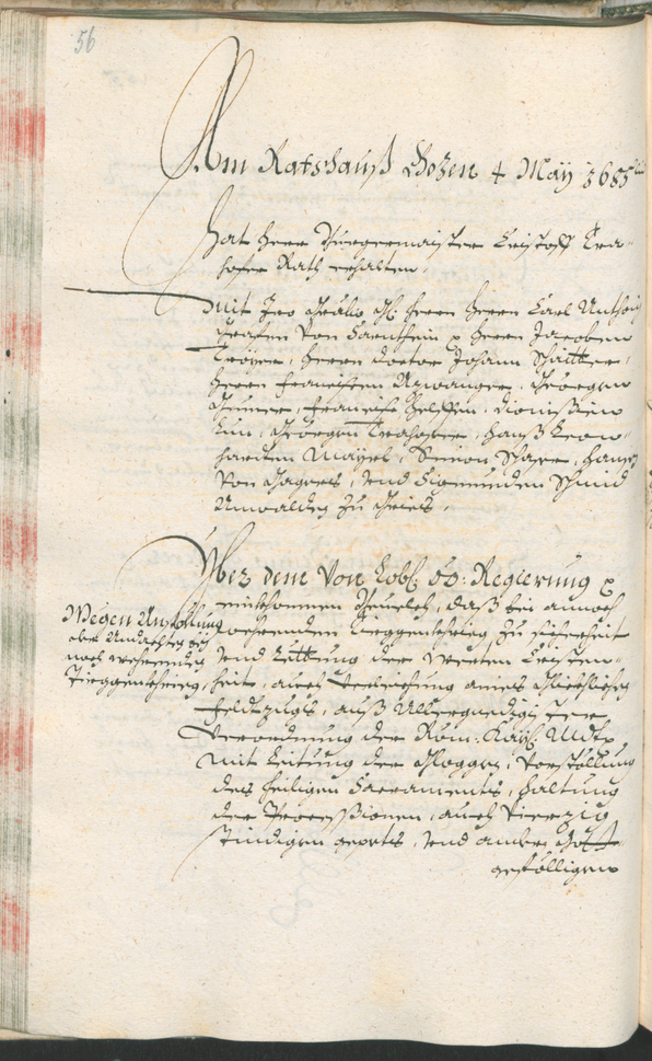 Archivio Storico della Città di Bolzano - BOhisto protocollo consiliare 1685/87 