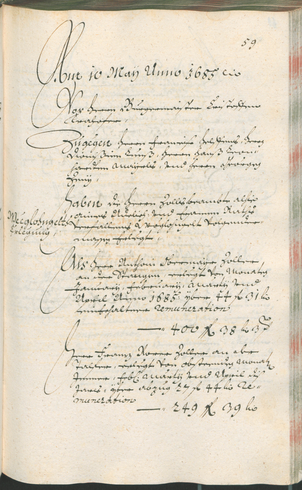 Civic Archives of Bozen-Bolzano - BOhisto Ratsprotokoll 1685/87 