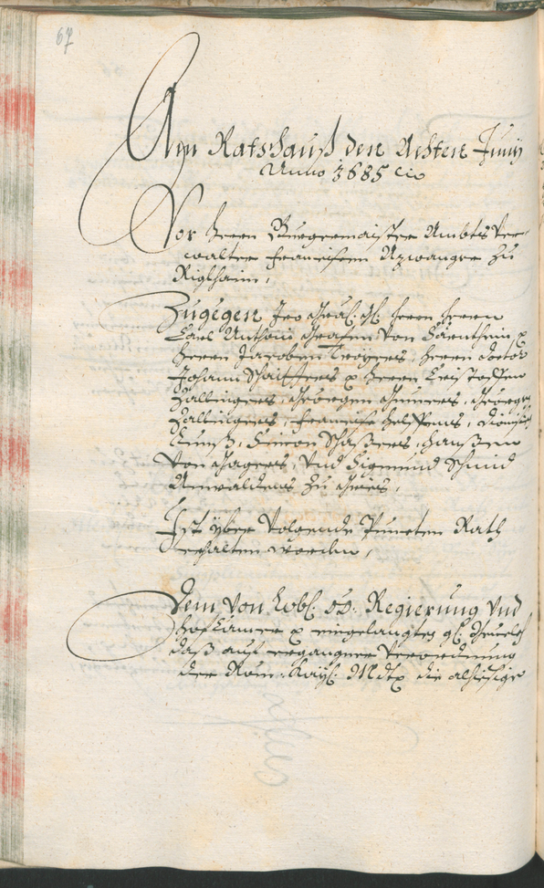 Civic Archives of Bozen-Bolzano - BOhisto Ratsprotokoll 1685/87 