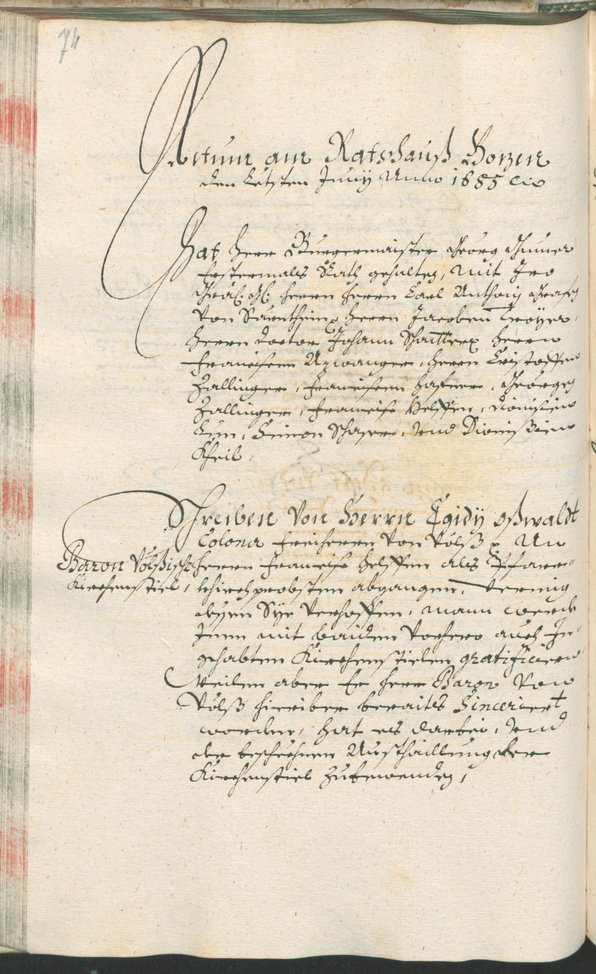 Civic Archives of Bozen-Bolzano - BOhisto Ratsprotokoll 1685/87 