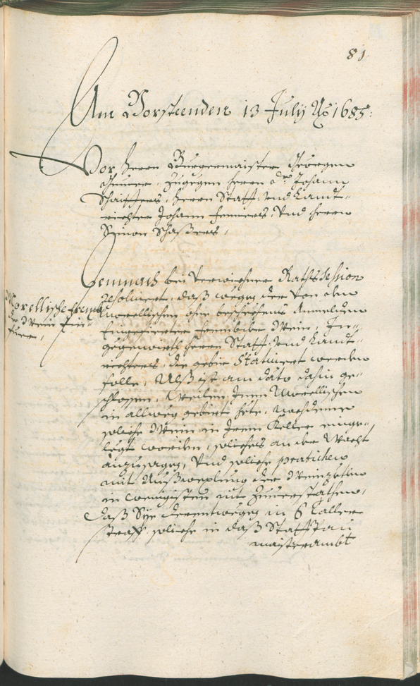 Archivio Storico della Città di Bolzano - BOhisto protocollo consiliare 1685/87 