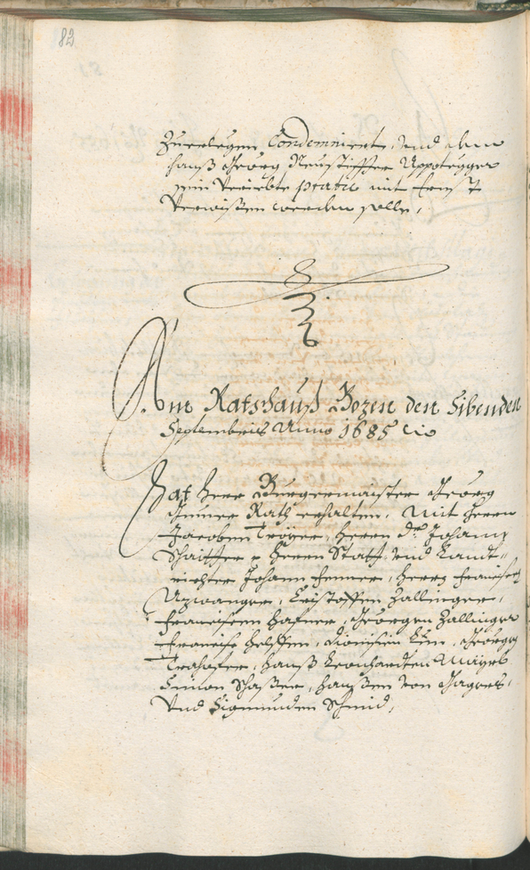 Archivio Storico della Città di Bolzano - BOhisto protocollo consiliare 1685/87 