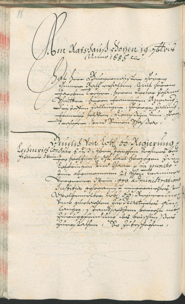 Civic Archives of Bozen-Bolzano - BOhisto Ratsprotokoll 1685/87 